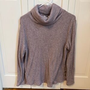 Croft & Barrow Women's Cowl Neck Sweater - Lavender
